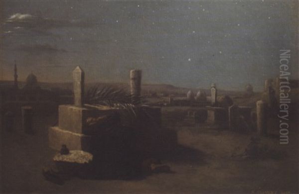 Veuve Fellah Au Tombeau De Son Epoux - view 1