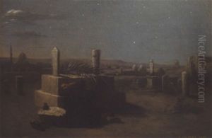 Veuve Fellah Au Tombeau De Son Epoux