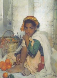 The Orange Seller by Felix Auguste Clement