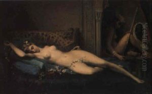 Circassienne Au Harem by Felix Auguste Clement