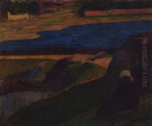 Paysage A Pont-aven by Gad Frederik Clement