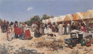 Market Day by Salvador Clemente Y Perez