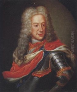 Ritratto Di Vittorio Amedeo Di Savoia In Armatura Con Manto Di Velluto Ed Ermellino by Maria Giovanni Battista (La Clementina) Clementi