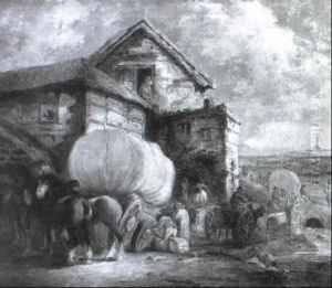 The Broken Waggon by Luke Clennell