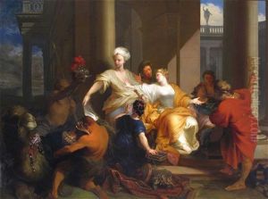 Achilles Discovered Among The Daughters Of Lycomedes by Jacques Sebastien Le Clerc