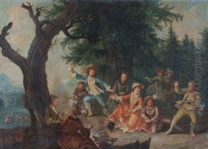 Jeux D'enfants Dans Un Paysage