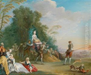 Eine Bauerliche Brautwerbung: Die Braut Wird Entfuhrt by Jacques Sebastien Le Clerc