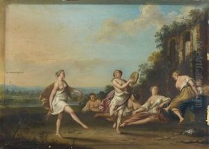 La Danse (+ Le Repos; Pair) by Jacques Sebastien Le Clerc
