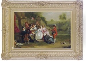 A Concert In A Garden by Jacques Sebastien Le Clerc