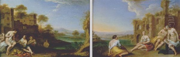 Les Nymphes Au Bain - view 1