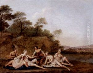 Baigneuses by Jacques Sebastien Le Clerc