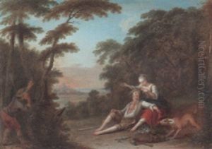 A Fete Galante by Jacques Sebastien Le Clerc