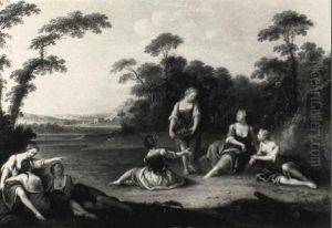Peasant Maids In A Country Landscape Peasant Maids In A Country Landscape