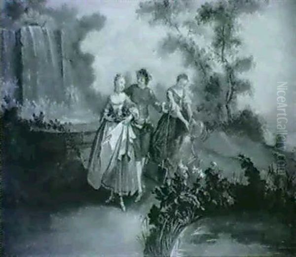Scene Galante Dans Un Parc - view 1