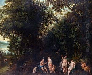 Le Jugement De Paris by Hendrick De Clerck