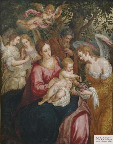 Die Heilige Familie Mit Dem Engel - view 1