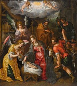 Die Geburt Christi by Hendrick De Clerck