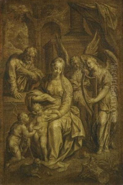 Holy Family With Angels - view 1