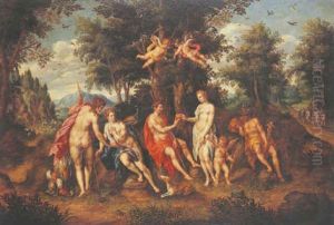 Le Jugement De Paris by Hendrick De Clerck