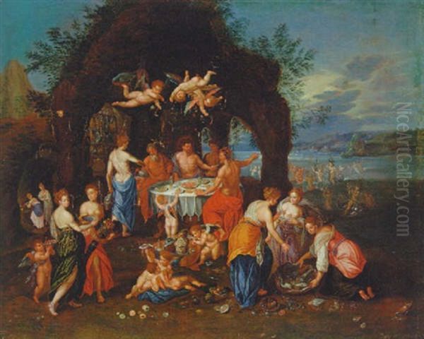 The Feast Of Achelous by Hendrick De Clerck