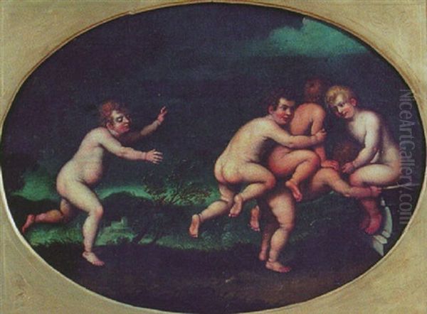 Frolicking Putti - view 1