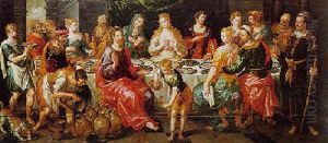 The Marriage At Cana by Hendrick De Clerck