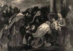 Die Anbetung Der Konige by Hendrick De Clerck