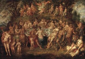 The Banquet Of The Gods by Hendrick De Clerck