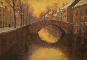 Canal A Bruges En Hiver