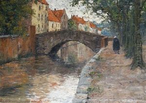 The Groene Rei Canal, Brugge by Alfons de Clercq
