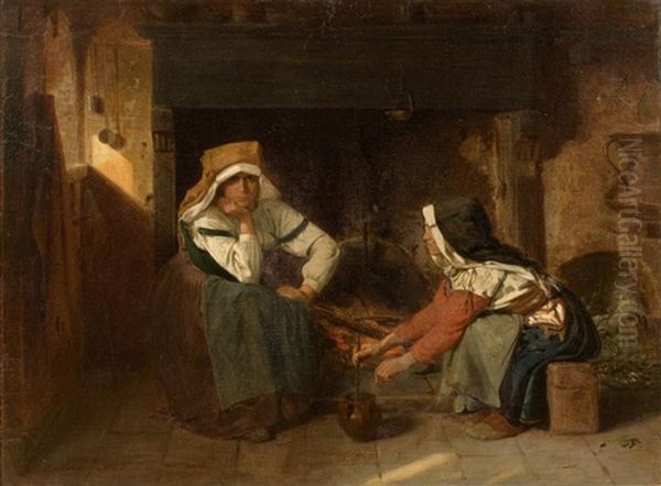 Femmes Dans Un Interieur Creusois, 1868 - view 1