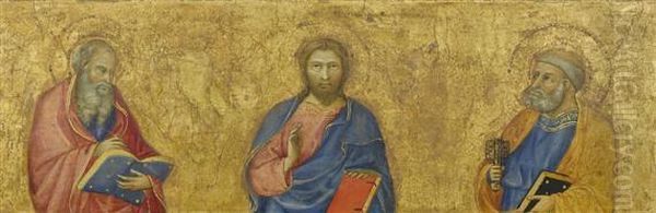 The Christ And The Twelve Apostles (panels From Afive-part Predella). - view 1