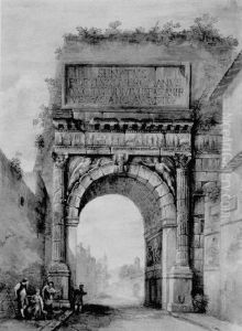 The Arch Of Titus With Figures