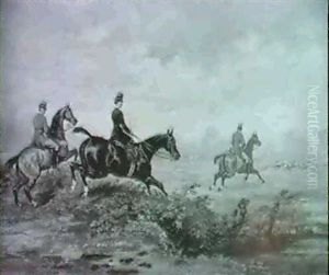 Die Fuchsjagd. by Auguste-Henri-Louis De Clermont
