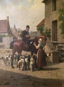 Le Repos A L'auberge by Adhemar Louis de (Vicomte) Clermont-Gallerande