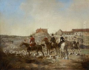 La Chasse A Courre by Adhemar Louis de (Vicomte) Clermont-Gallerande