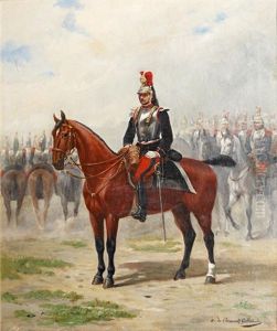 A French Cavalry Officer On Horseback