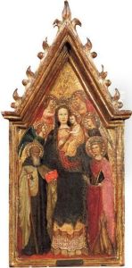 Madonna E Bimbo Incoronata Da Angeli Tra I Santi Antonio Abate E Caterina