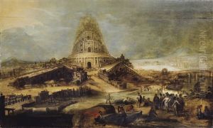 La Tour De Babel by Hendrick van Cleve III