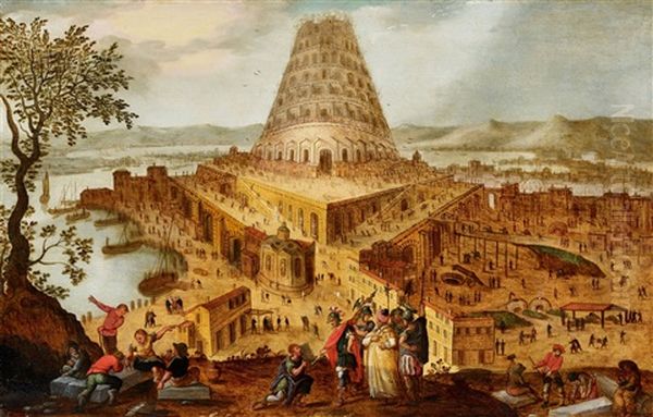 King Nimrod Before The Tower Of Babel - view 1