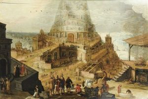 La Tour De Babel by Hendrick van Cleve III