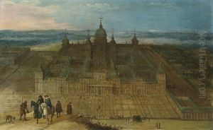 View Of The Escorial by Hendrick van Cleve III
