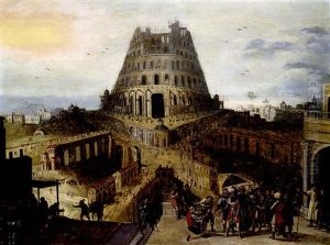 La Tour De Babel by Hendrick van Cleve III