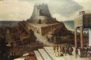 La Tour De Babel by Hendrick van Cleve III