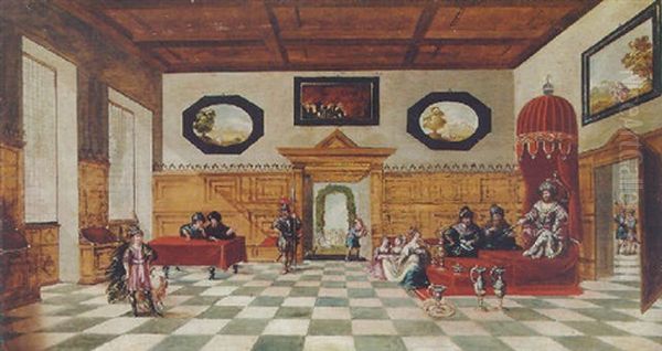 The Interior Of A Palace With Esther Before Ahasuerus - view 1