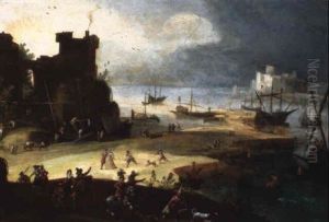 Paysage Anime Avec Marine by Hendrick van Cleve III