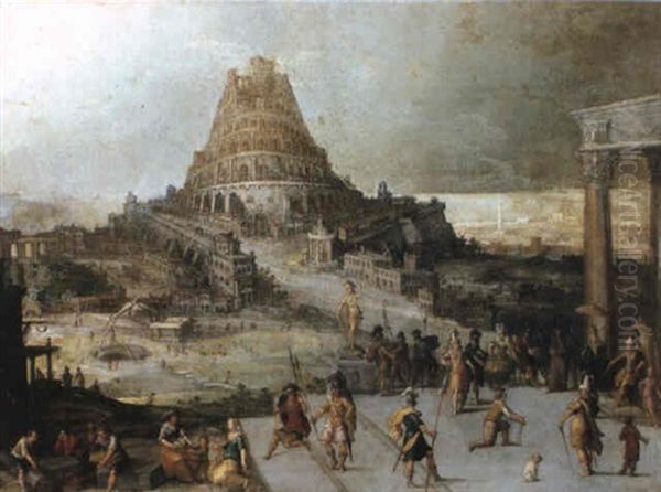 Nimrod Ordering The Construction Of The Tower Of Babel - view 1
