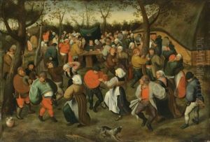 The Wedding Dance by Marten van Cleve the Elder