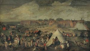 The Demolition Of The Citadel Of Antwerp by Marten van Cleve the Elder