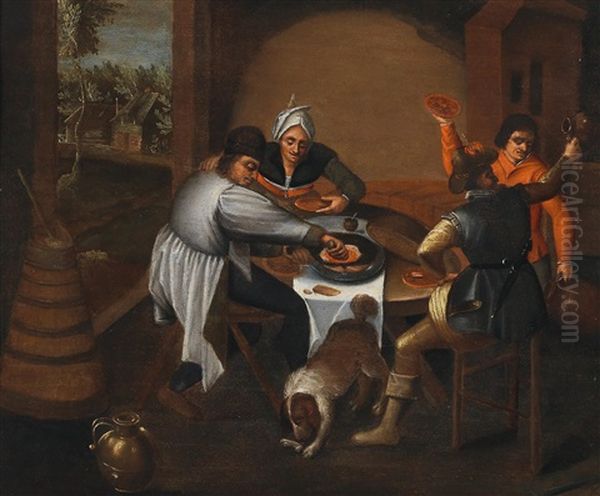 Carousing Peasants - view 1
